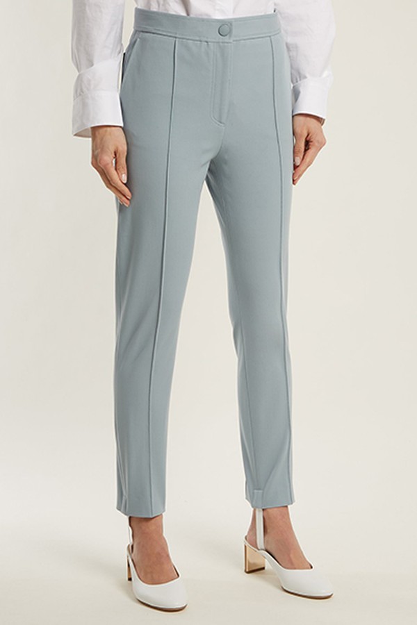 Juno Stirrup-Hem Cotton-Blend Trousers from Joseph