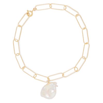 The Talisman Gold-Plated Pearl Anklet  from Alighieri