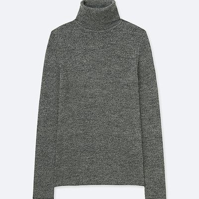 Ribbed Turtle Neck Sweater