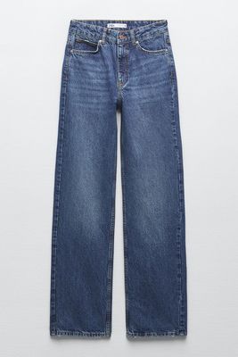 High-Rise Straight-Fit Long-Length Jeans from Zara