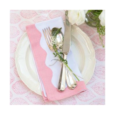 Set Of 4 Pink Napkins from Sarah K