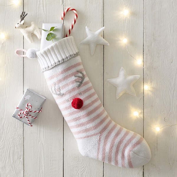 Jingles Knitted Christmas Stocking