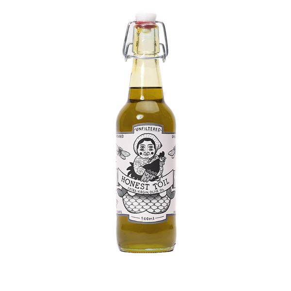 Unfiltered Extra Virgin Olive Oil from HONEST TOIL OLIVE OIL