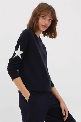 Star Intarsia Wool-Cashmere Sweater from Chinti & Parker