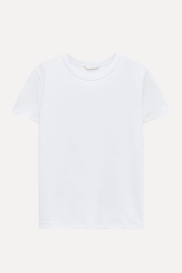 Short Sleeve Interlock T-Shirt from Zara