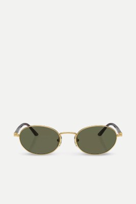 Ida Round-Frame Metal Sunglasses from Persol