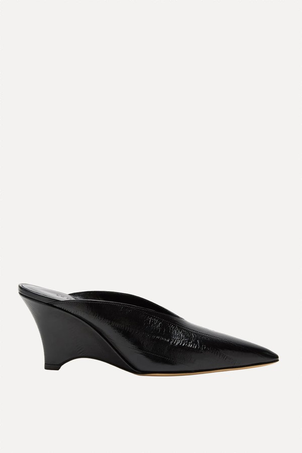 Victoria Wedge Leather Mules  from Le Monde Beryl