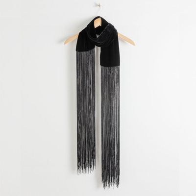 Velvet Fringe Scarf from & Other Stories