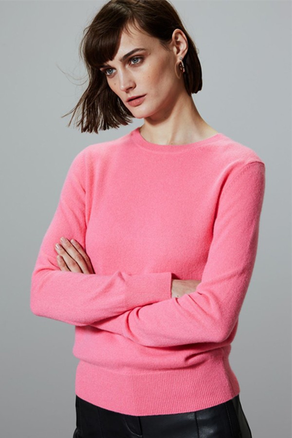 Pure Cashmere Round Neck Jumper