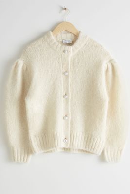 Pearl Button Sleeve Cardigan from & Other Stories
