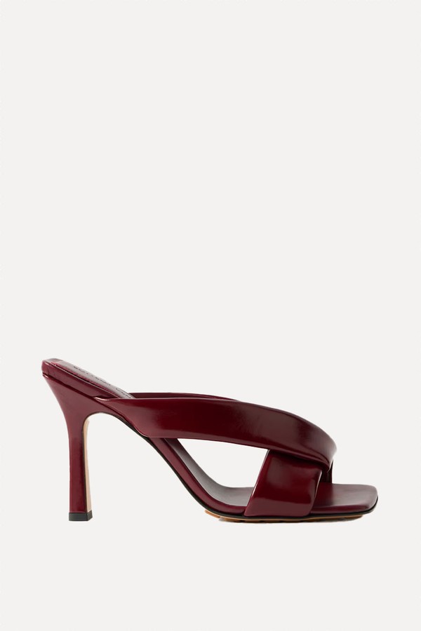 Riva Padded Leather Mules from Bottega Veneta