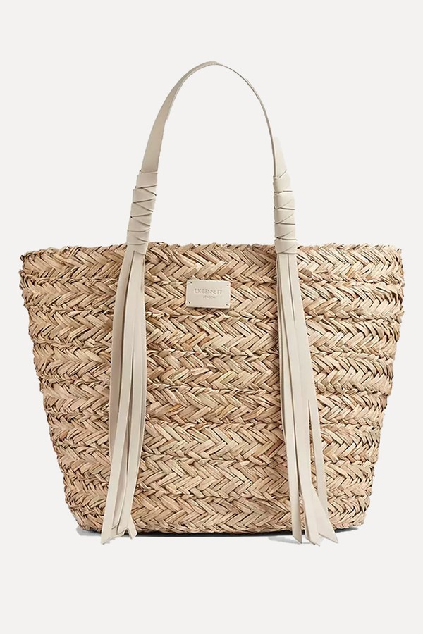 Violetta Tassel Straw Tote Bag from L.K.Bennett
