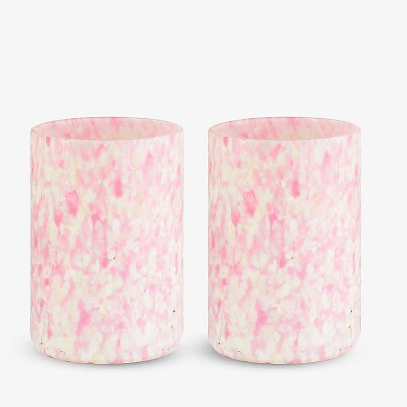 Macchia Mouth-Blown Glass Tumblers, £135 | Stories Of Italy