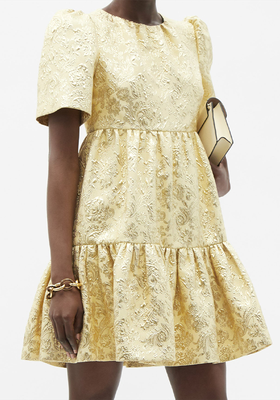 Tiered Brocade Mini Dress from Dolce & Gabbana