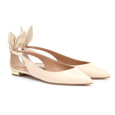 Deneuve Leather Ballet Flat from Aquazzura