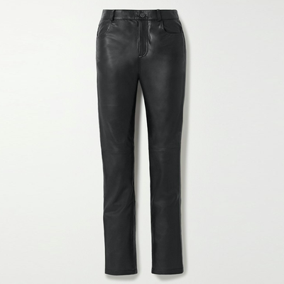 Phoenix Leather Straight-Leg Pants from Deadwood