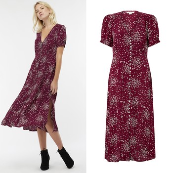 Suki Spot Print Midi Dress