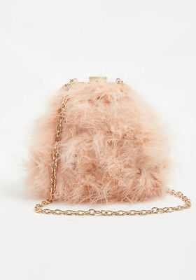 Pink Feather Bag from River Island