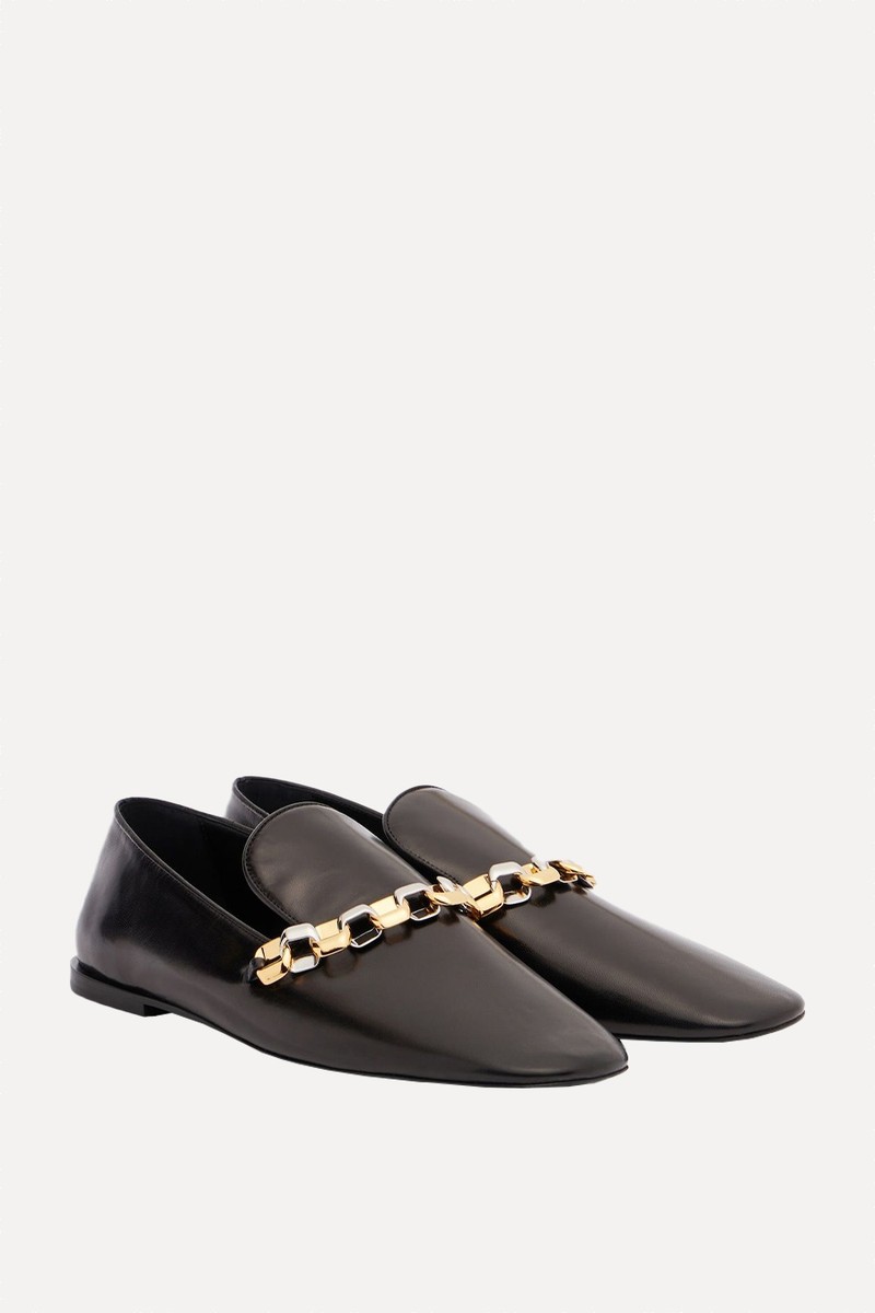 Chain-Detail Leather Loafers from Jil Sander