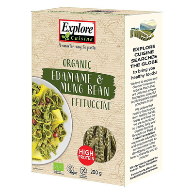 Organic Edamame & Mung Bean Fettuccine from Explore Cuisine
