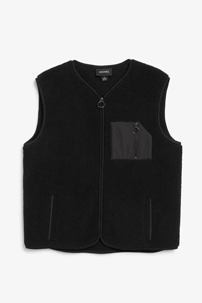 Zip-Up Sweater Vest from Monki