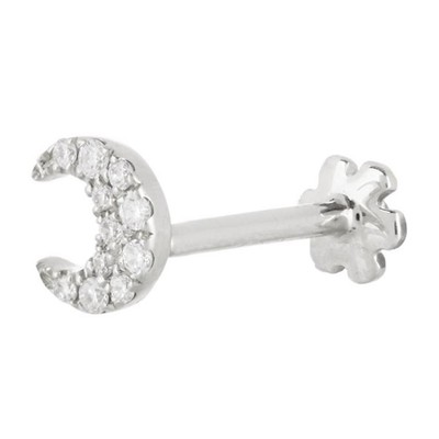 Diamond Moon Stud Earring from Liberty