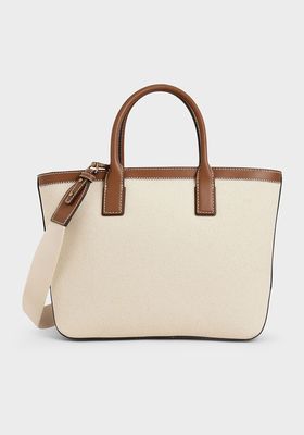 Canvas Double Handle Tote Bag from Charles & Keith