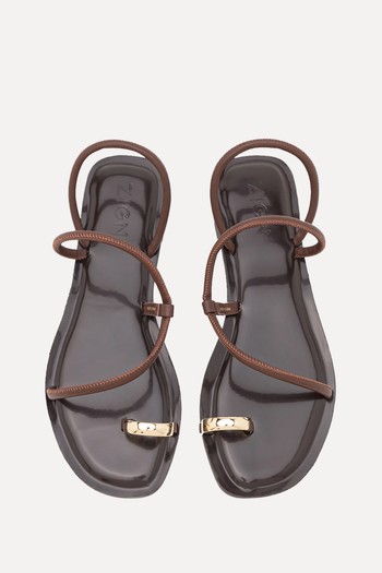 Leather T-Bar Sandals from Zign