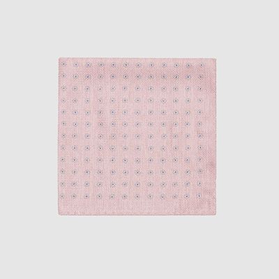 Silk Pink Pocket Square from Reiss