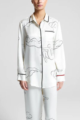 Silk Pyjama Top from London Alexandria Coe X Asceno
