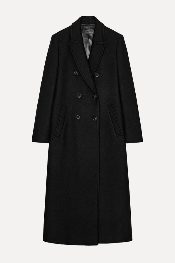 Long Double Breasted Coat from Zara