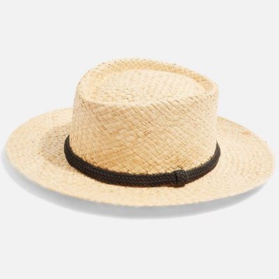 Straw Flat Top Hat