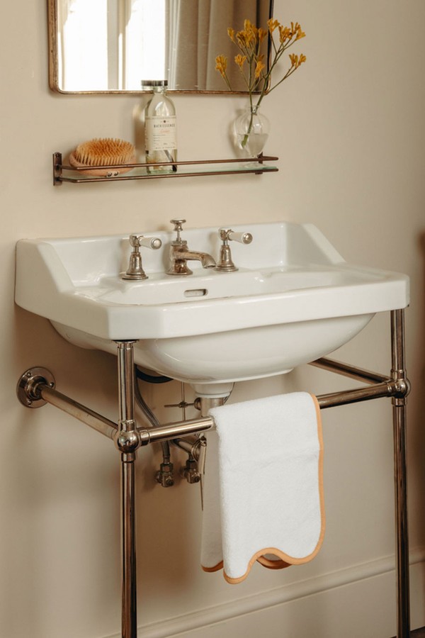 Pair Of Amelia Scalloped Guest Towels from Rebecca Udall