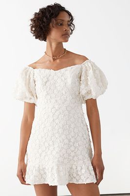 Balloon Sleeve Lace Mini Dress from & Other Stories
