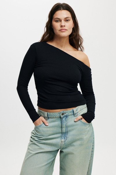 Marlow Asymmetrical Long Sleeve Top