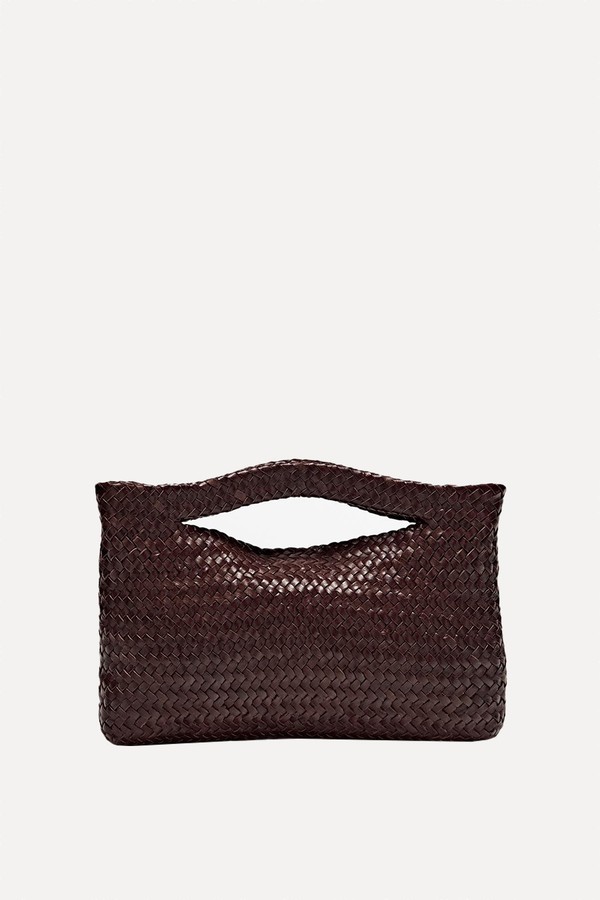 Woven Nappa Leather Mini Bag from Massimo Dutti