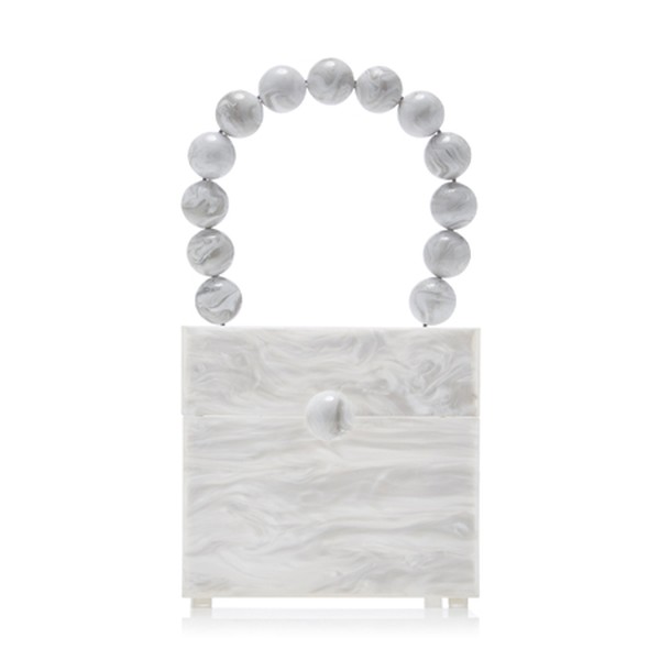 Eos Marbled Acrylic Box Bag from Cult Gaia
