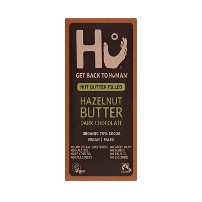Hazelnut Butter Dark Chocolate Bar from Hu