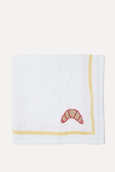 Croissant Embroidered Napkin  from The Conran Shop