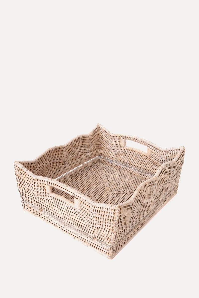 Scallop Rattan Basket from Marla & Primrose