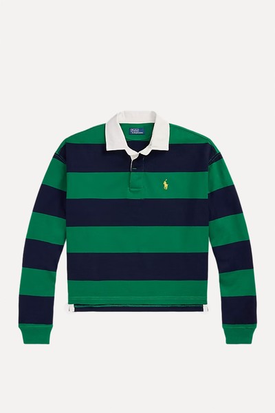 Striped Cropped Jersey Rugby Shirt from Polo Ralph Lauren