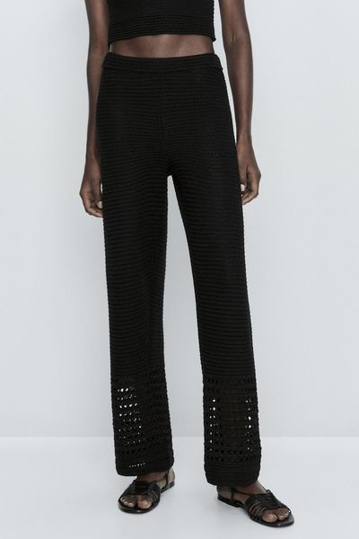 Crochet Knit Trousers