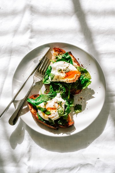 Poached Eggs On Sourdough