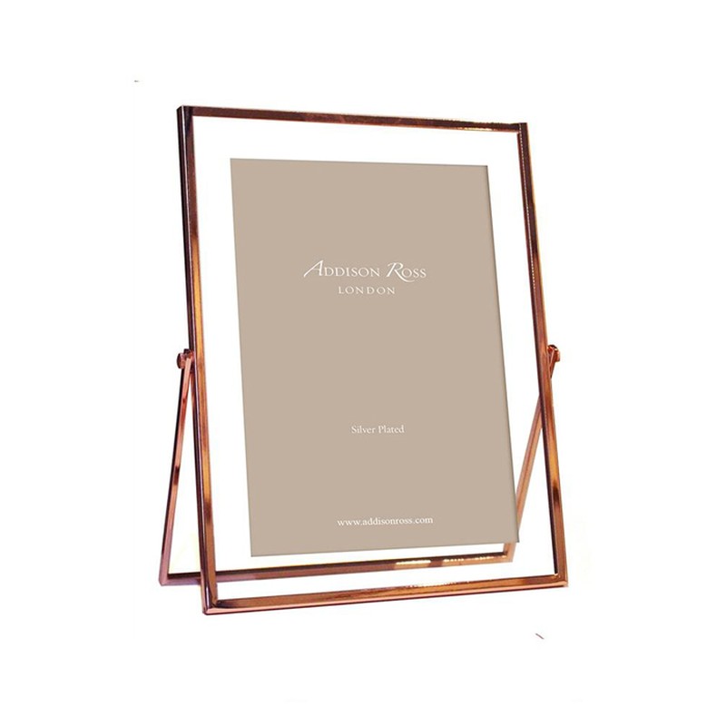 Rose Gold & Glass Photo Frame