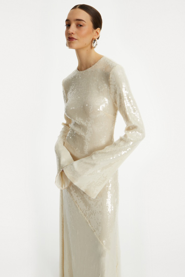 Sequin-Embellished Maxi Dress from Rotate Birger Christensen