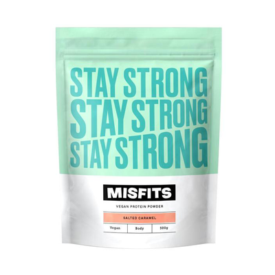 Salted Caramel Stay Strong Vegan Protein Powder  from Misfits 