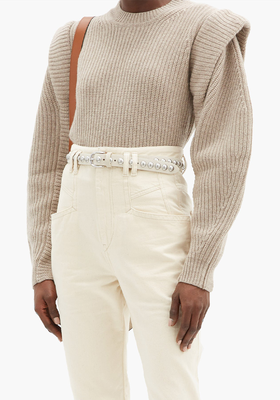 Bolton Extended-Shoulder Wool-Blend Sweater from Isabel Marant