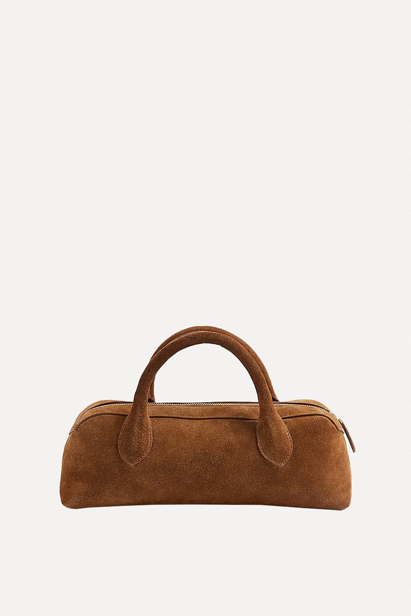 Premium Suede Bowler Bag from River Island