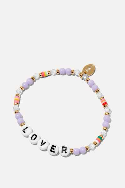 ''Lover'' Beaded Stretch Bracelet from Claire's