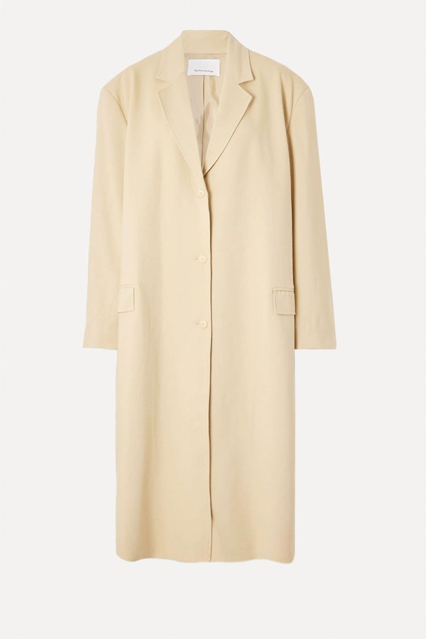 Tribeca Oversized Woven Coat from THE FRANKIE SHOP 
